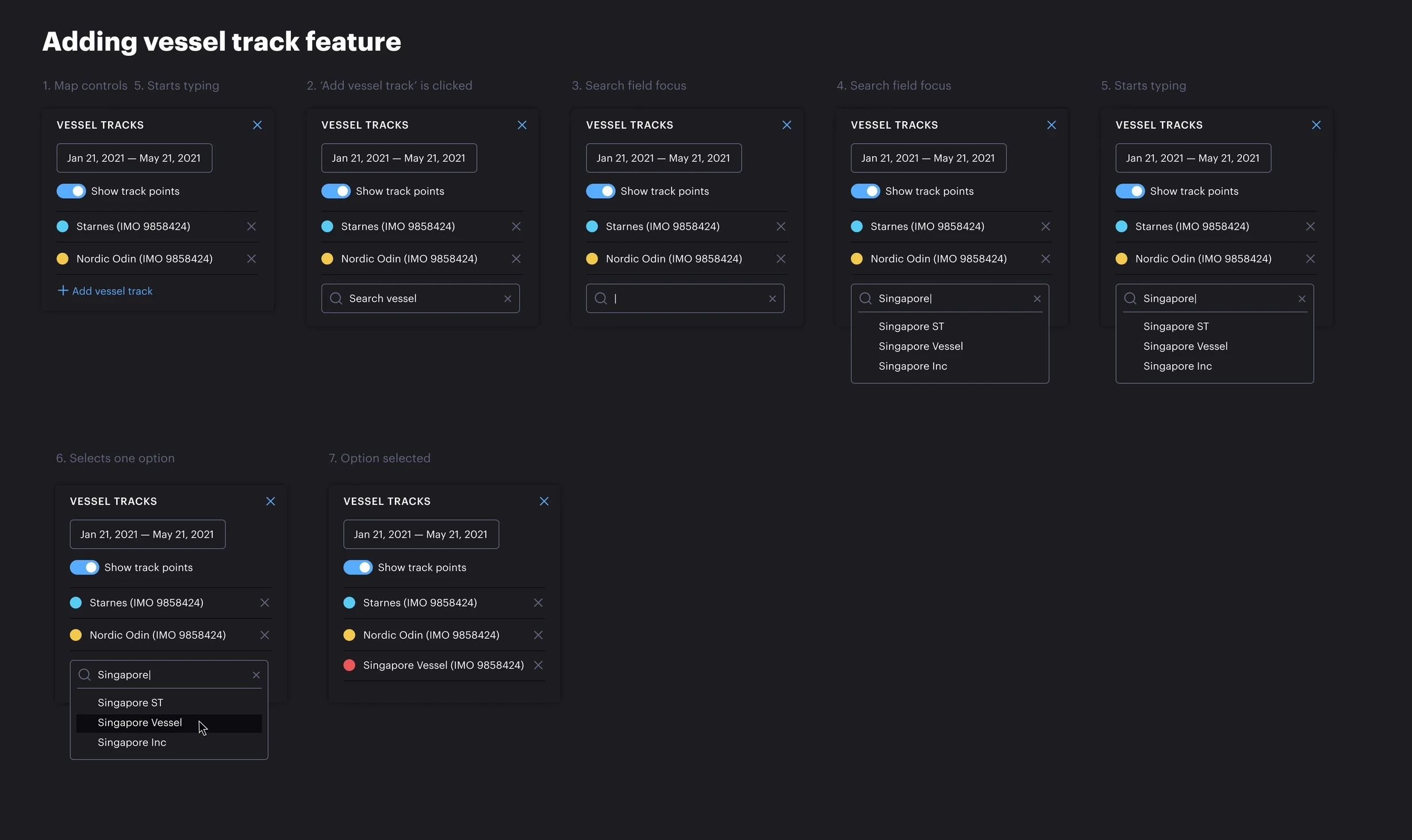 Part of an OceanBolt's massive design system